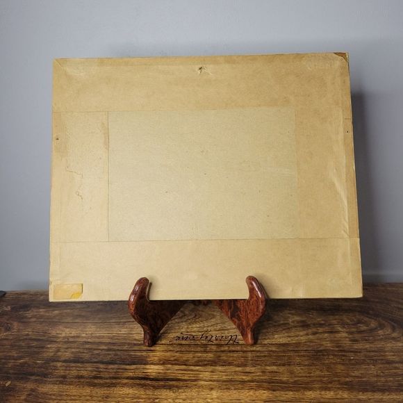 Antique Japanese Silk-Craft Embroidered Art Framed Picture - Picture 7 of 7